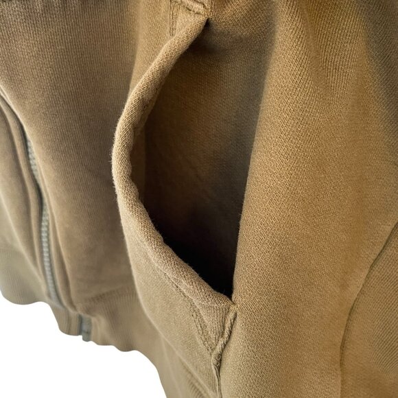 Pact Organic Cotton Hoodie Sweatshirt Full Zip Jacket Large Green Sustainable - Picture 10 of 16